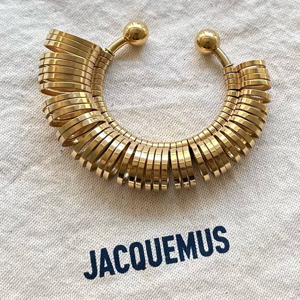 Jacquemus Gold Cuff Bracelet